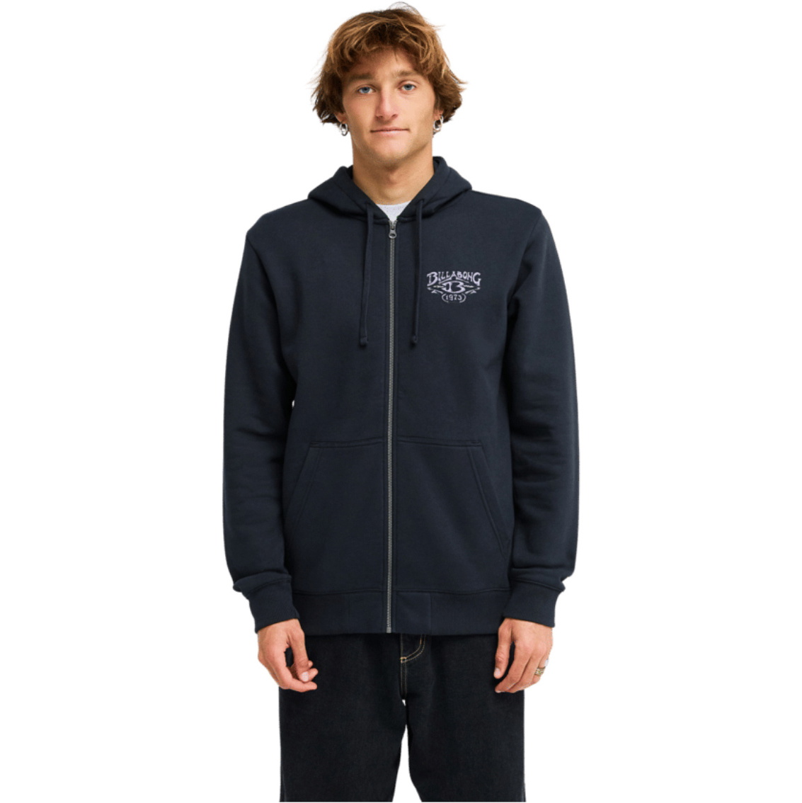 2026 Billabong Mens Foundation Zip Thru Hoodie EBYSF00190 - Black